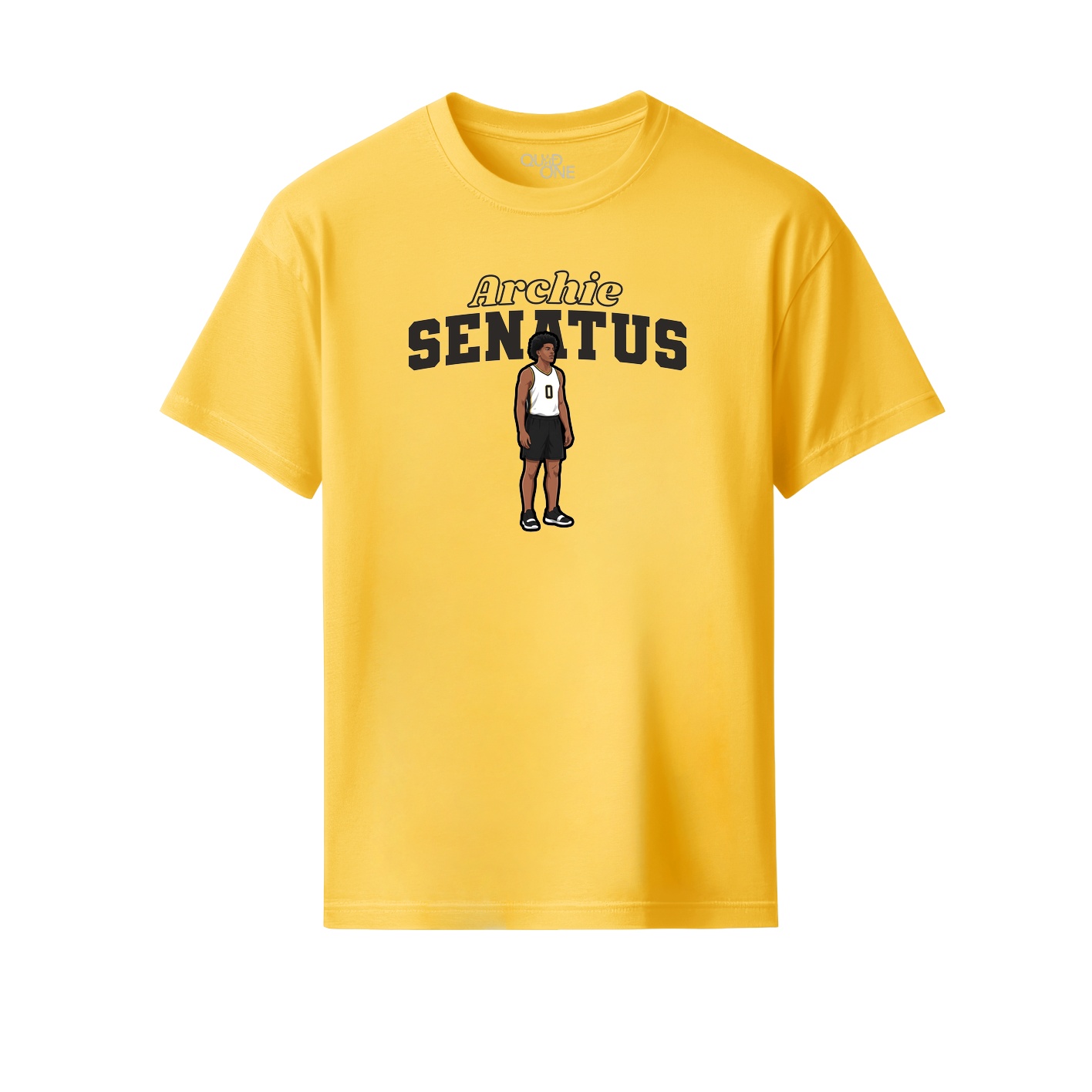 Youth Tee — Name Arch in Yellow