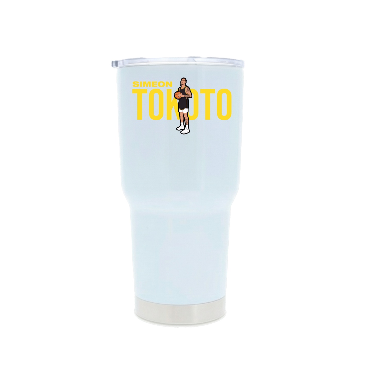 30oz Stainless Steel Tumbler — Player Name in White
