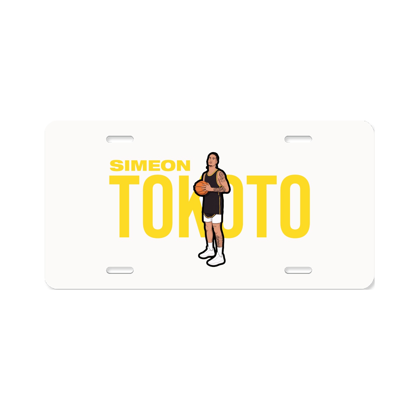 License Plate — Player Name in Classic