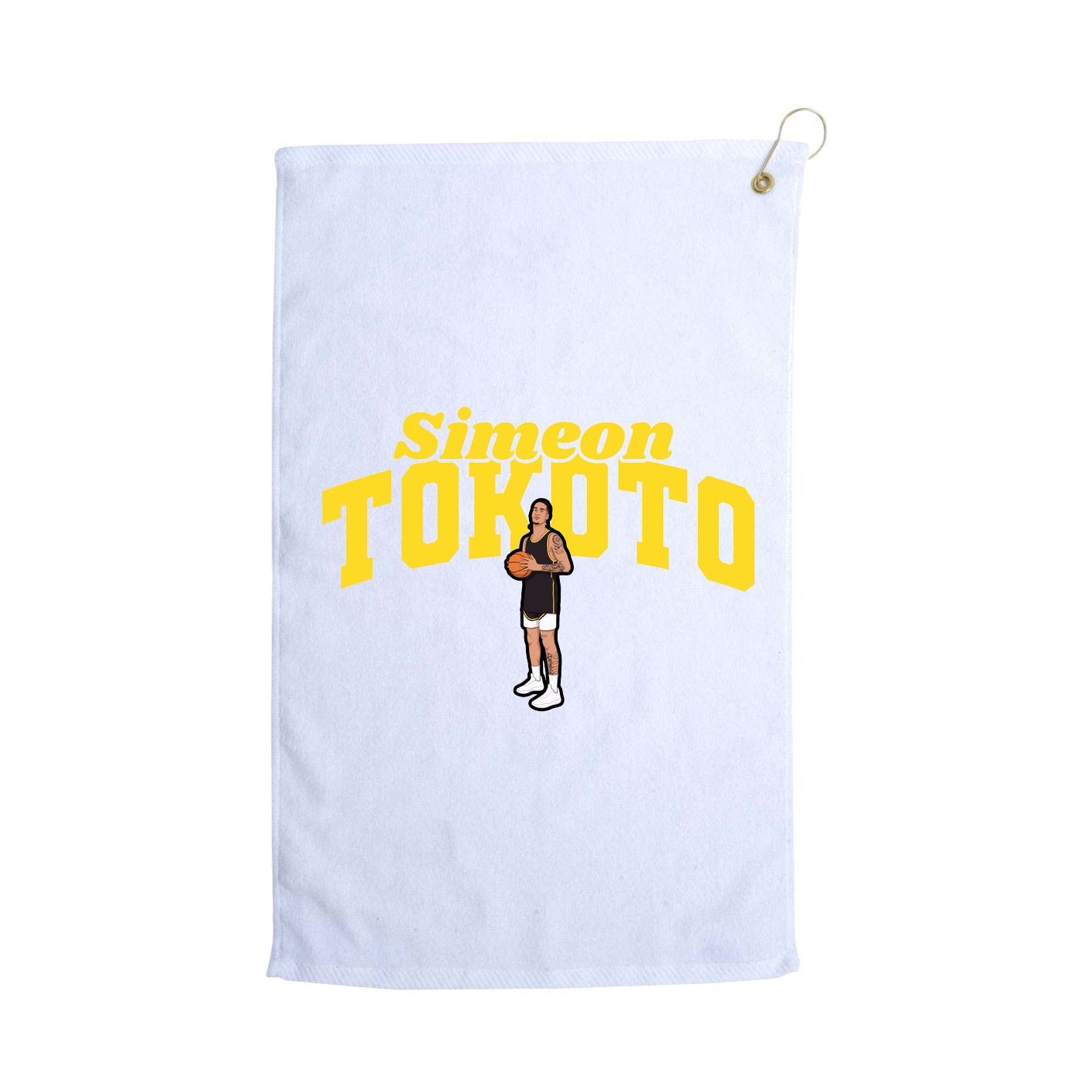 Golf Towel — Signature Arch in White