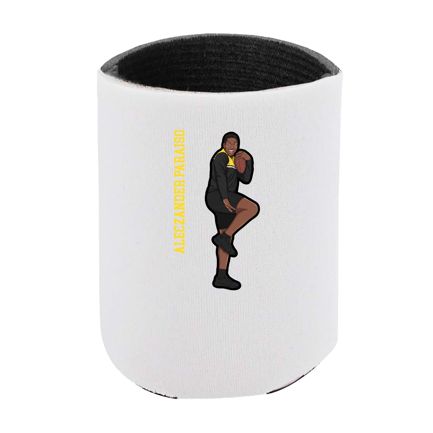 Can Holder — Name Vertical in White
