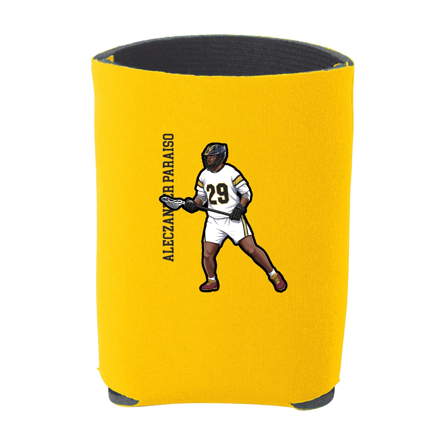 Can Holder — Name Vertical in Yellow