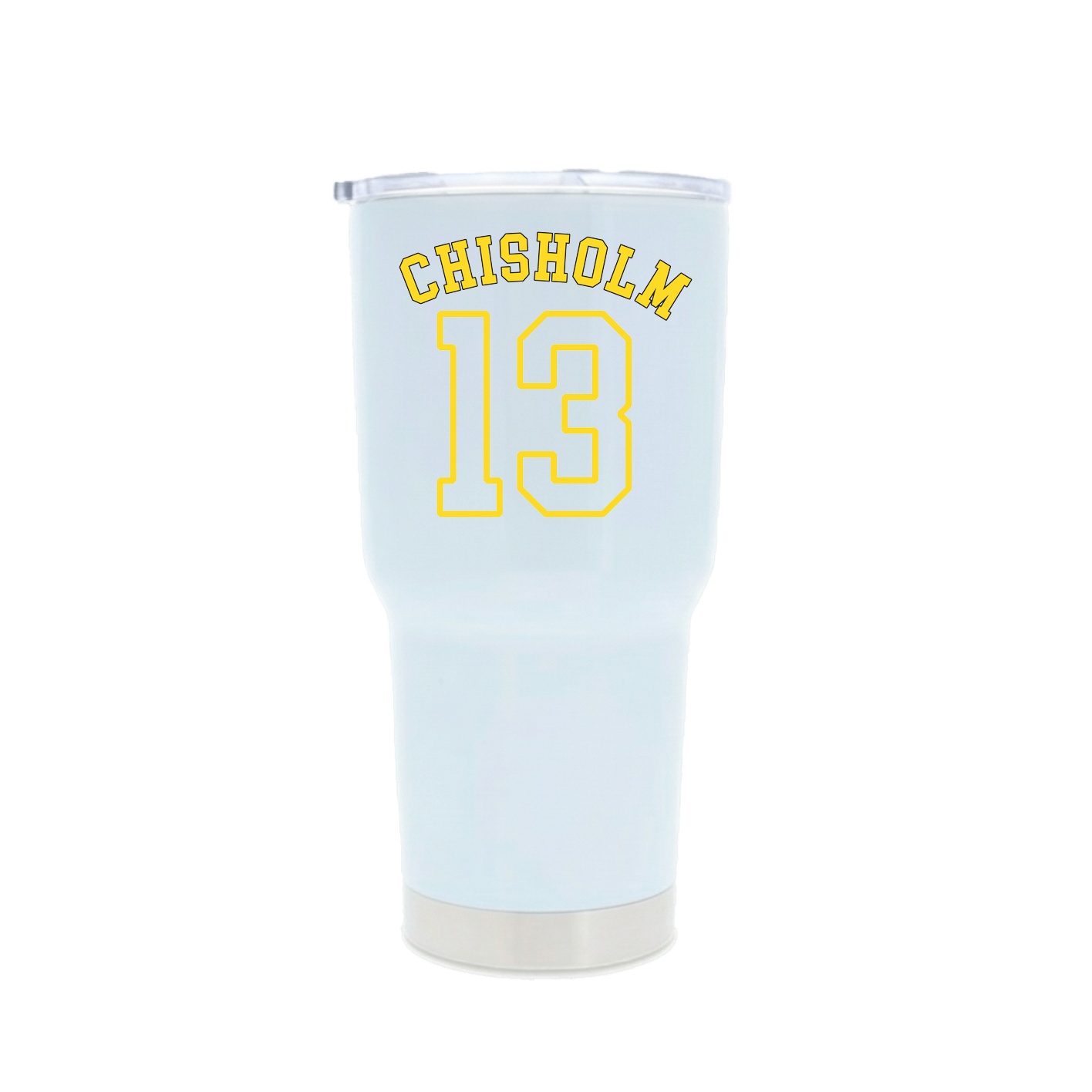 30oz Stainless Steel Tumbler — Shirsey Arch in White