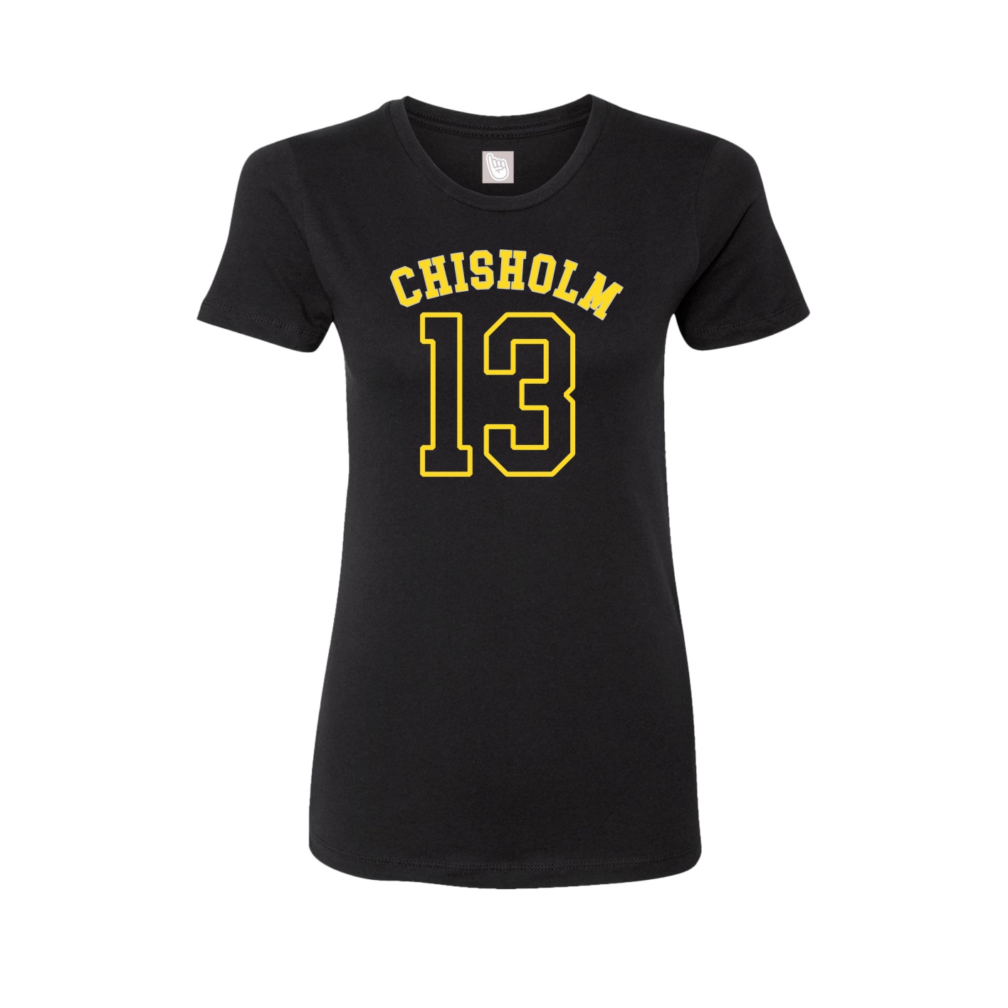 Fitted Women's Tee — Shirsey Arch in Black