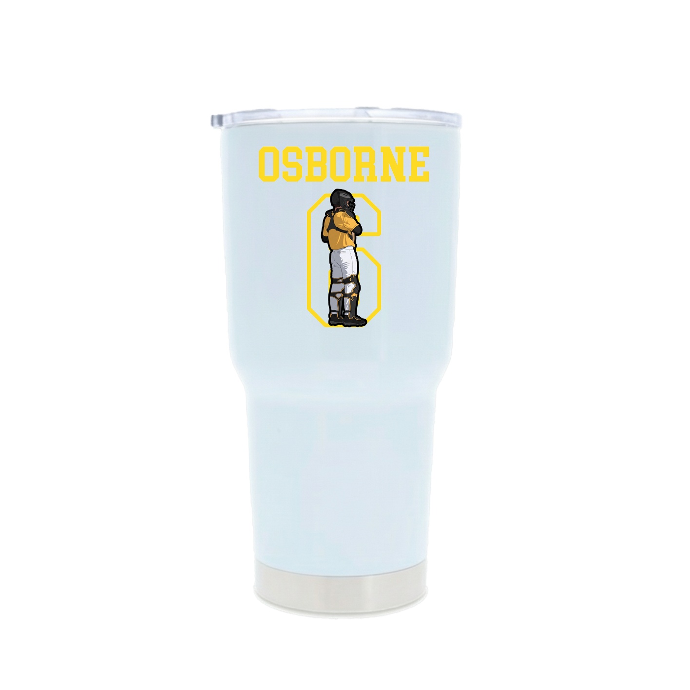 30oz Stainless Steel Tumbler — Shirsey in White