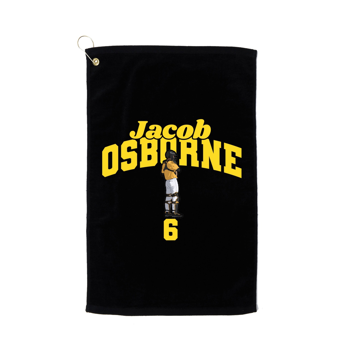 Golf Towel — Signature Arch in Black