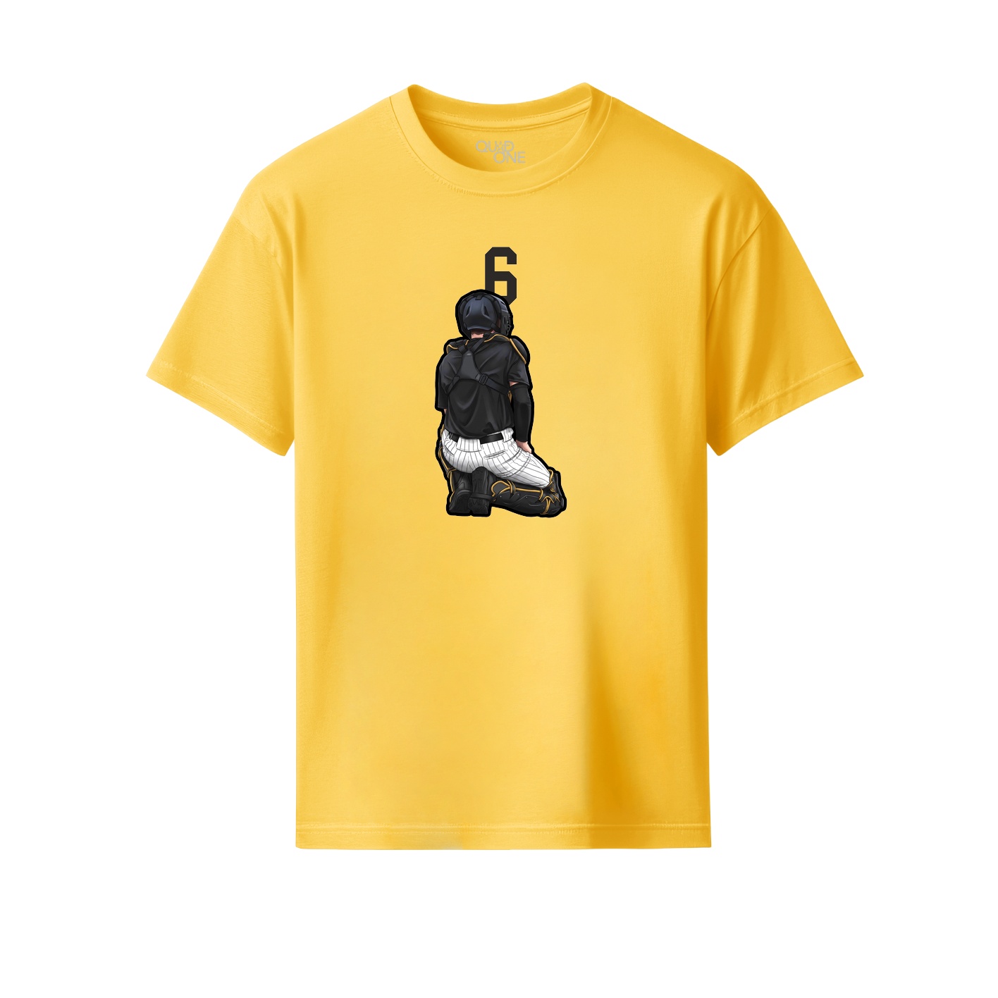 Youth Tee — Number Top in Yellow
