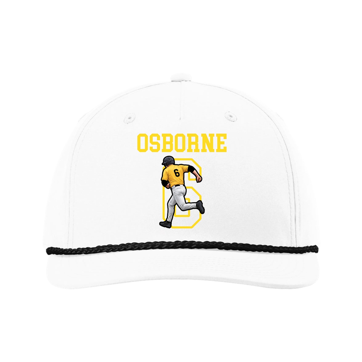 Five-Panel Classic Rope Cap — Shirsey in White