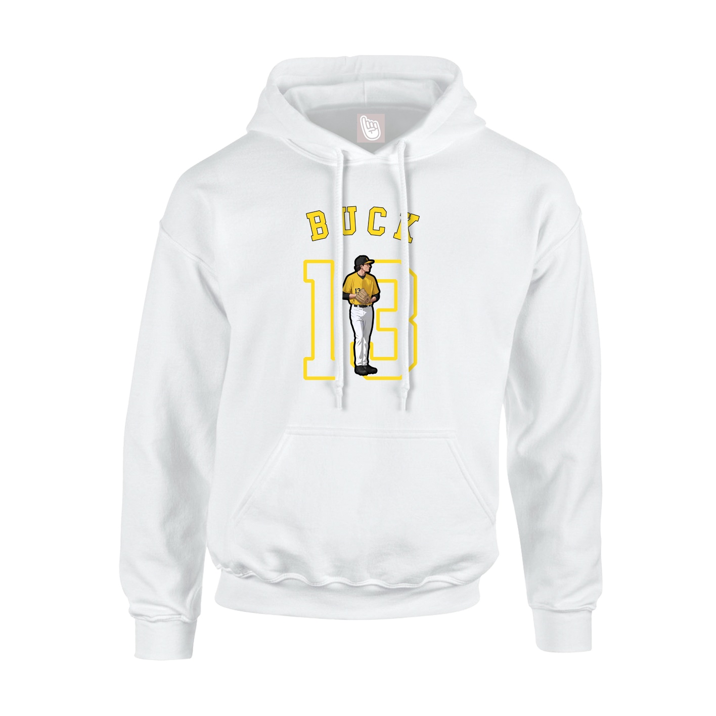 Hoodie — Shirsey Arch in White