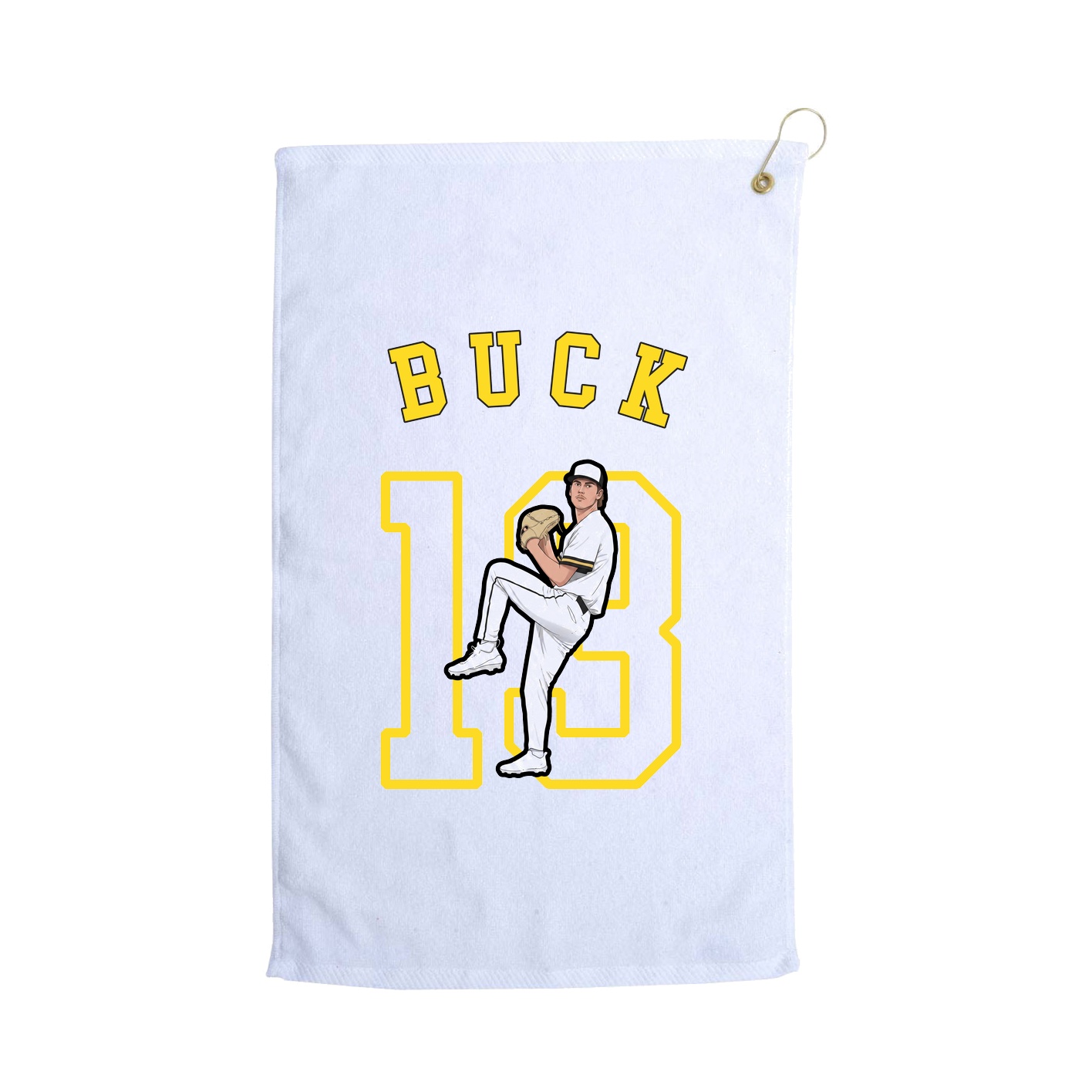 Golf Towel — Shirsey Arch in White