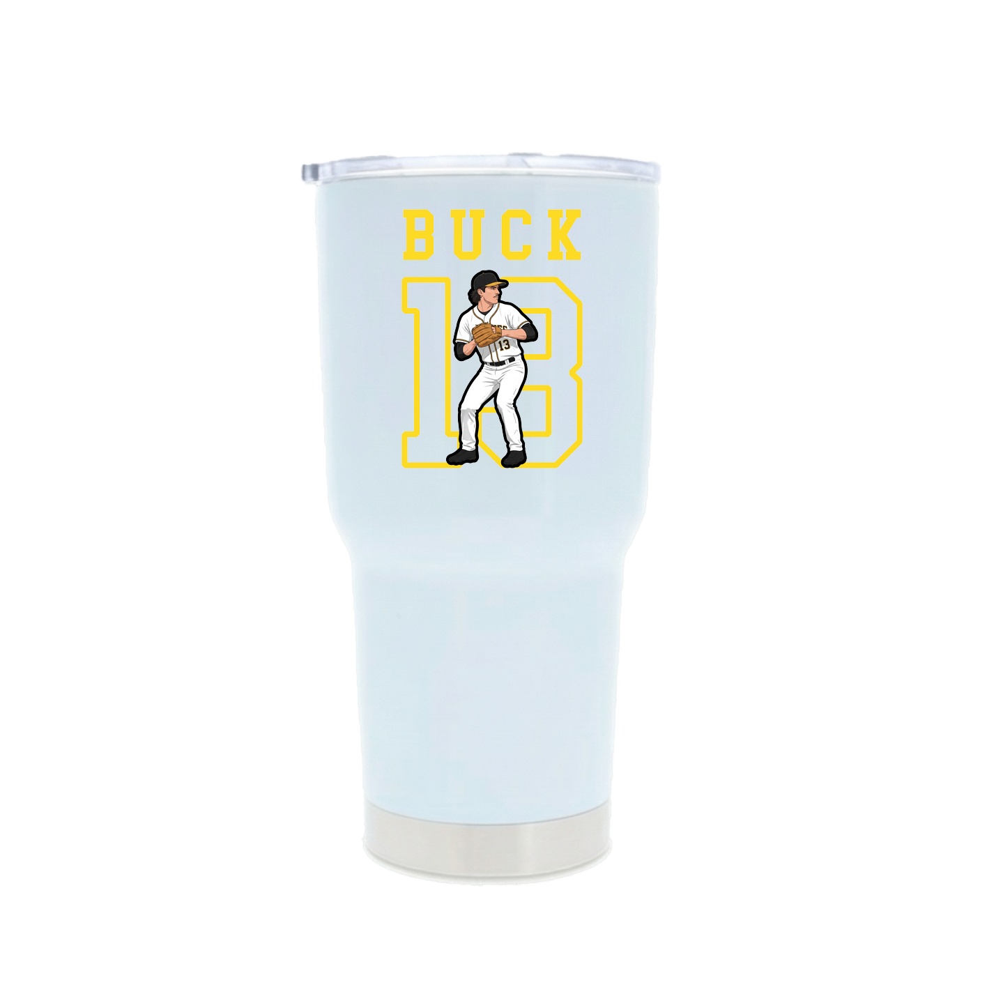 30oz Stainless Steel Tumbler — Shirsey in White