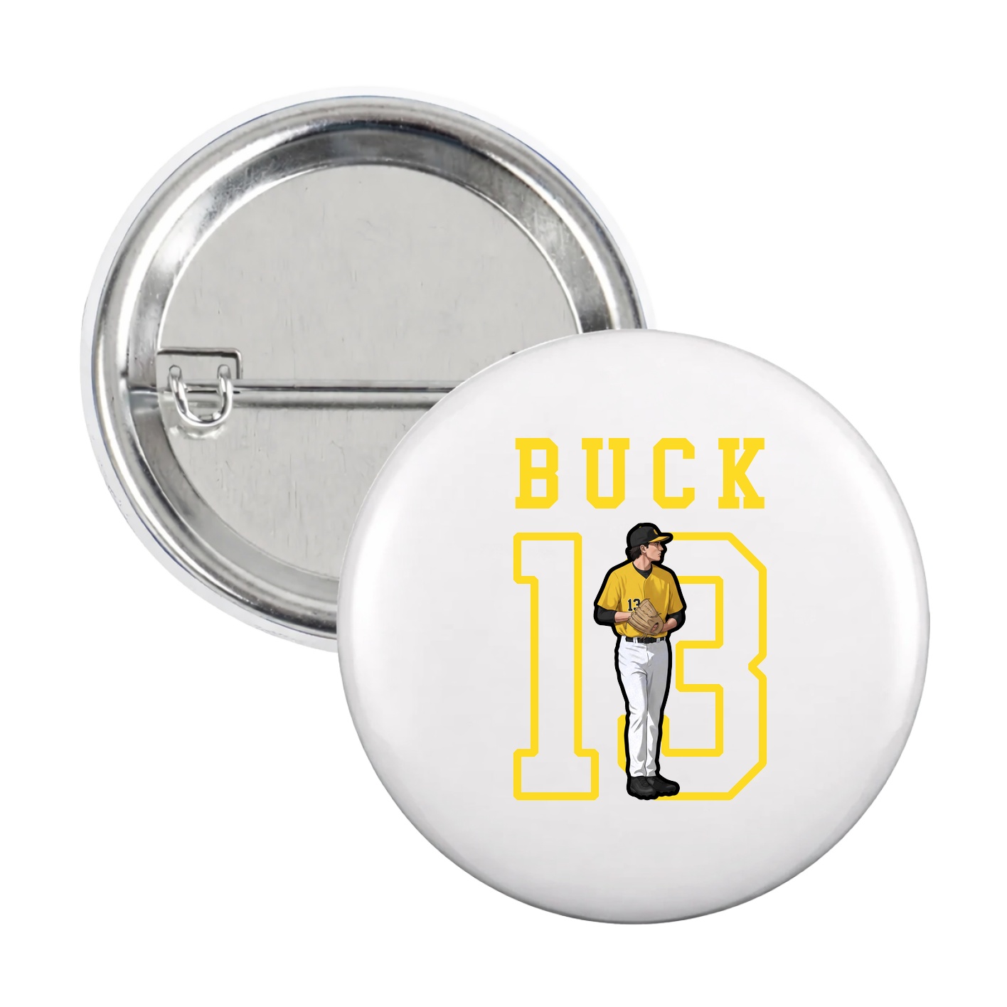 Game Day Button — Shirsey in White