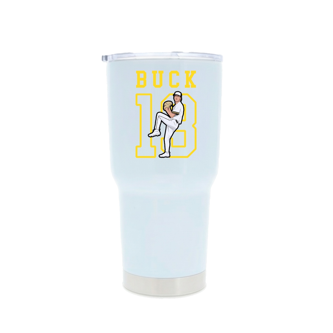 30oz Stainless Steel Tumbler — Shirsey in White