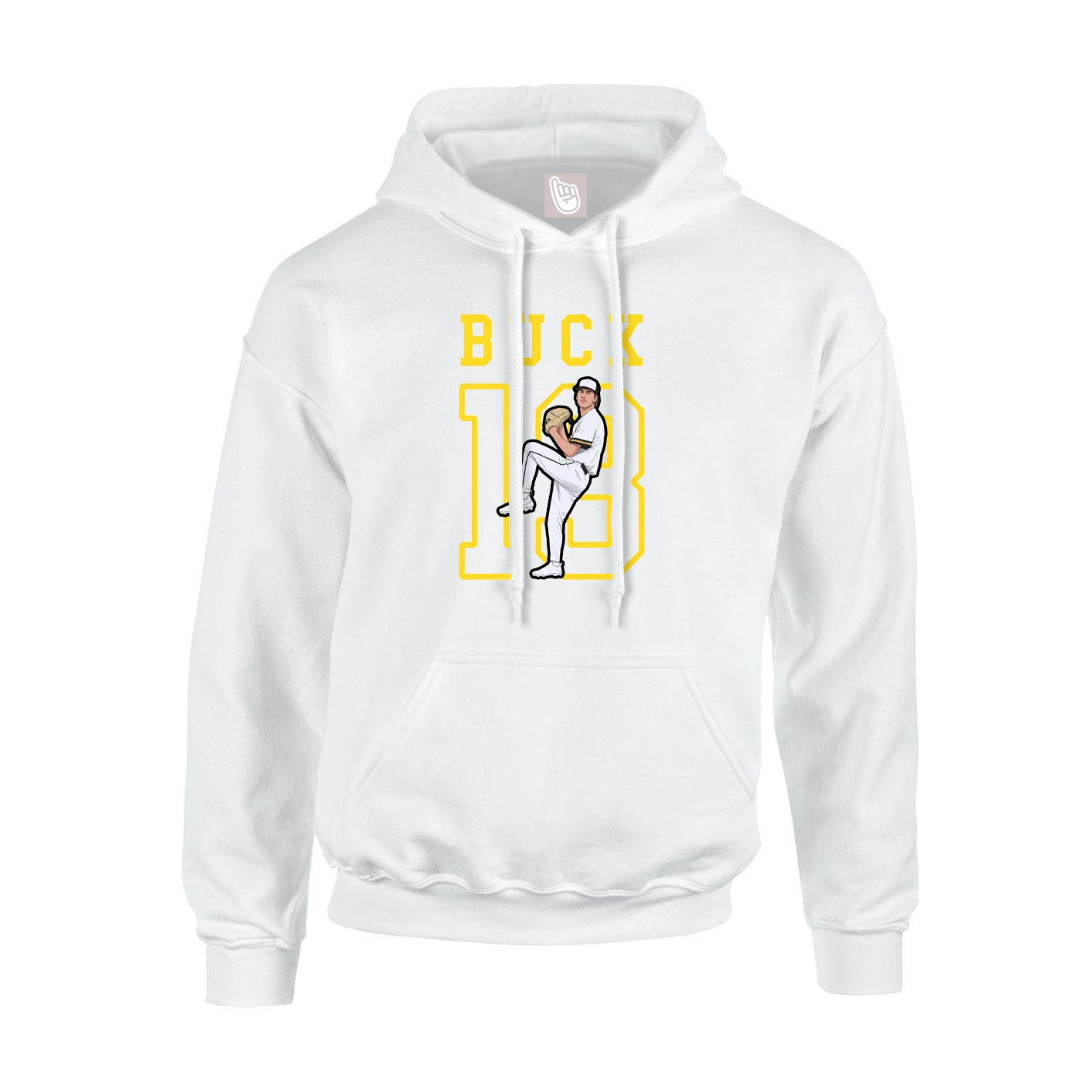 Hoodie — Shirsey in White