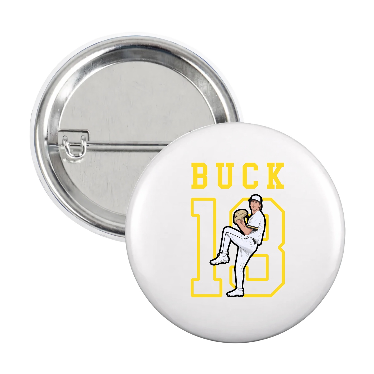 Game Day Button — Shirsey in White