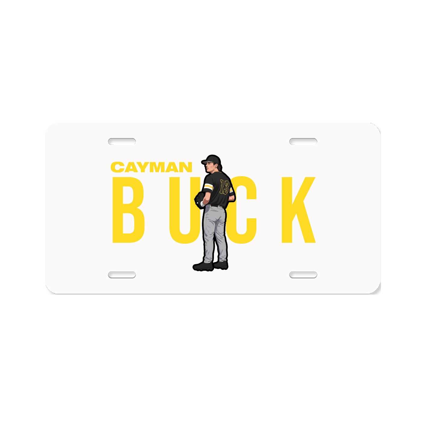 License Plate — Player Name in Classic