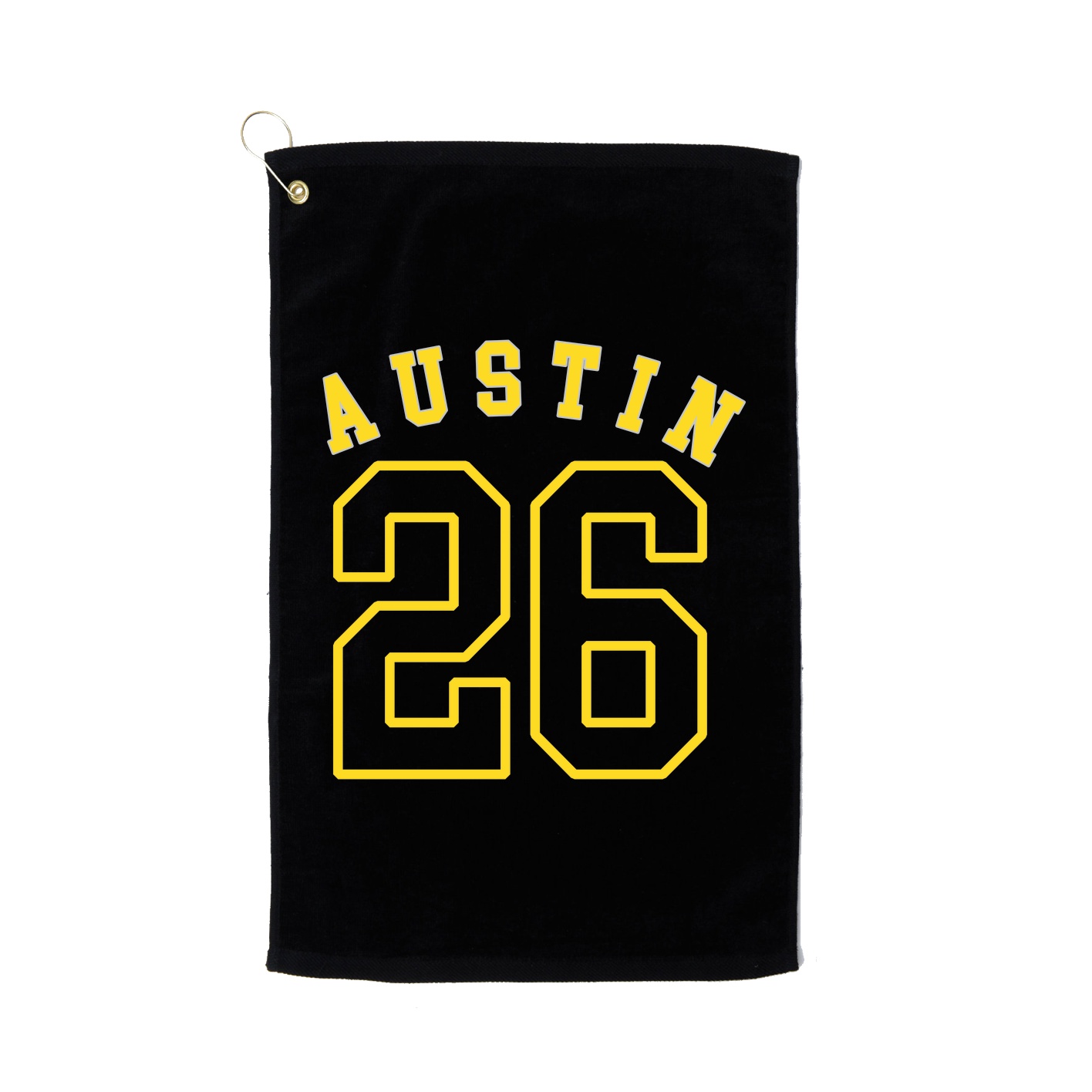 Golf Towel — Shirsey Arch in Black