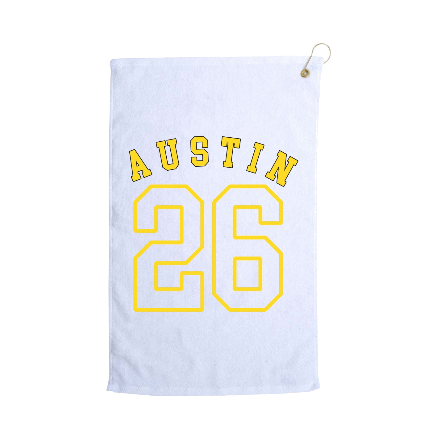 Golf Towel — Shirsey Arch in White