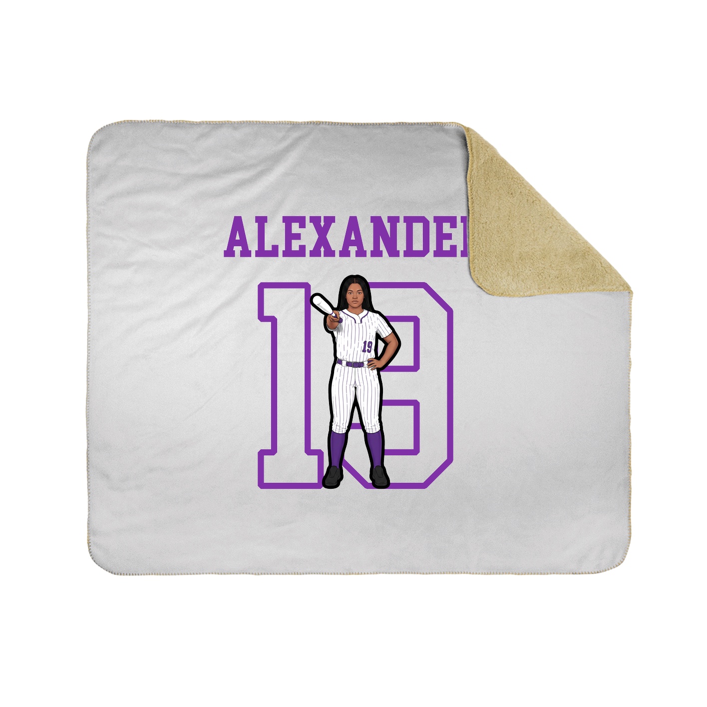 Throw Blanket — Shirsey in White
