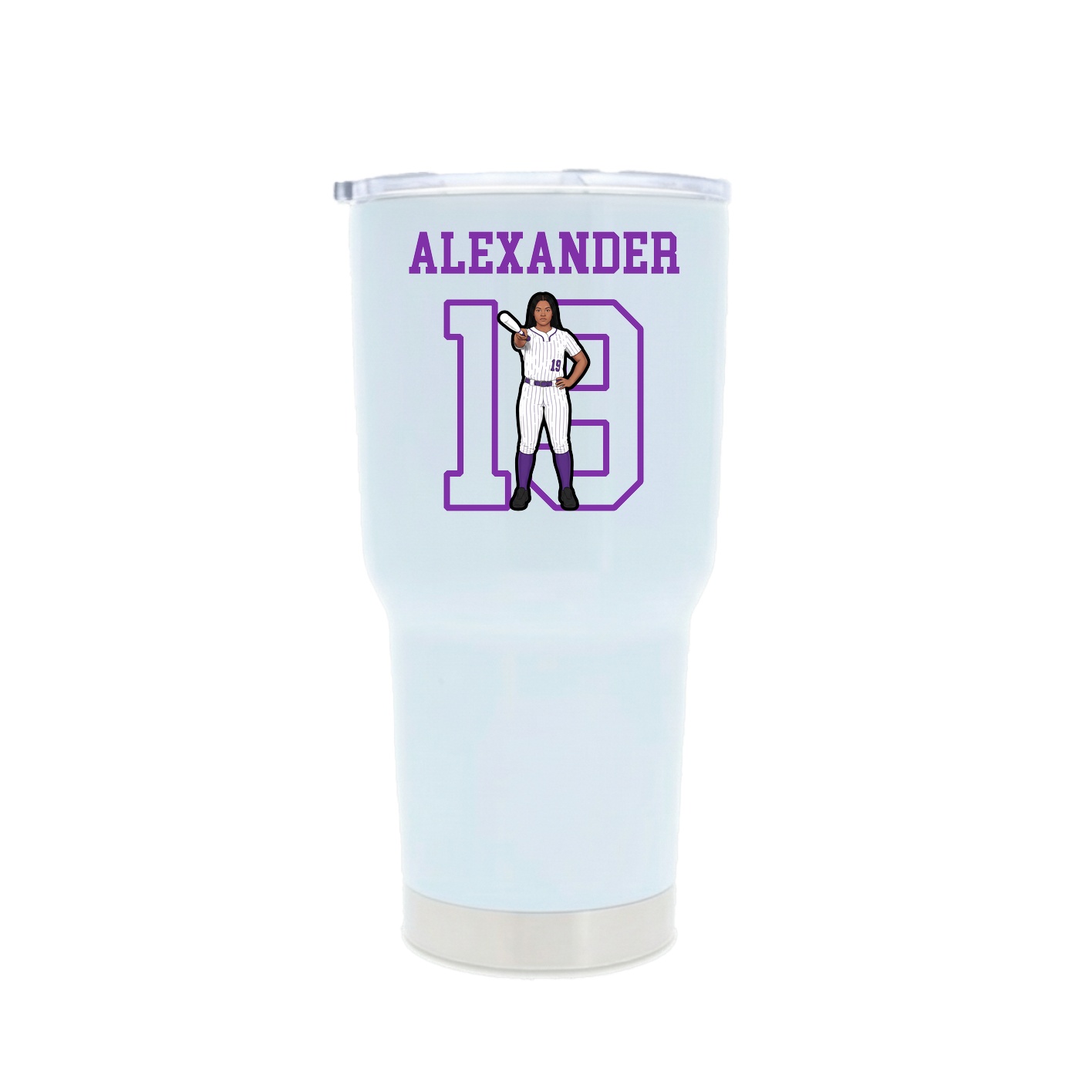 30oz Stainless Steel Tumbler — Shirsey in White