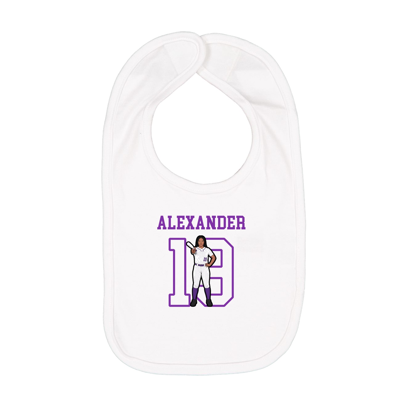 Infant Bib — Shirsey in White