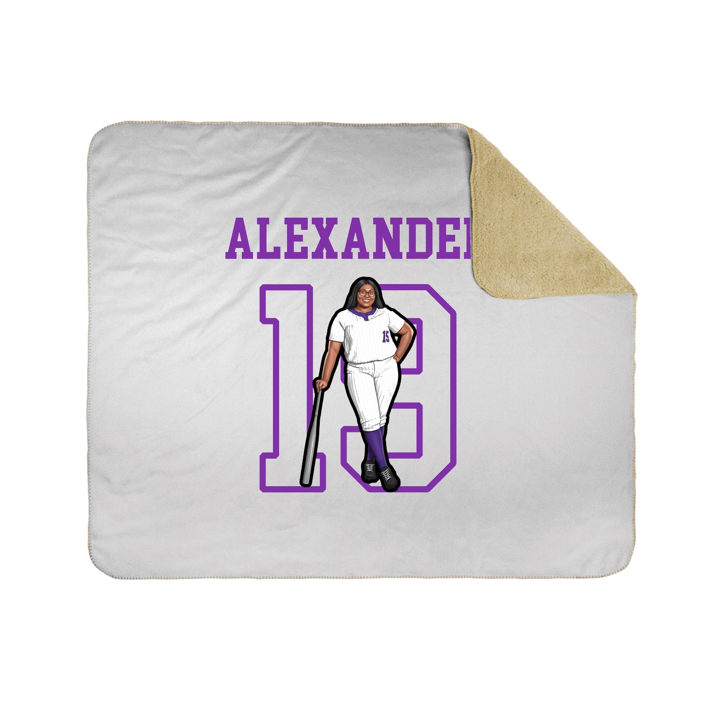 Throw Blanket — Shirsey in White