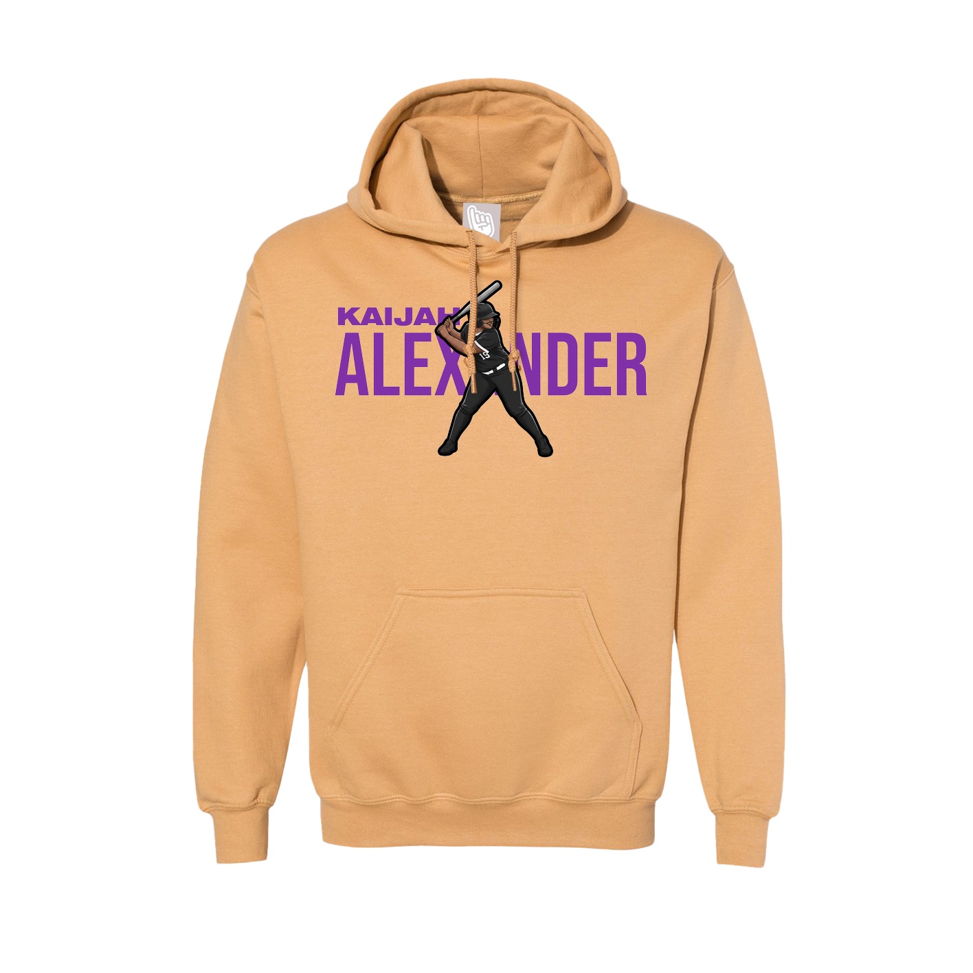 Hoodie — Player Name in Vegas Gold