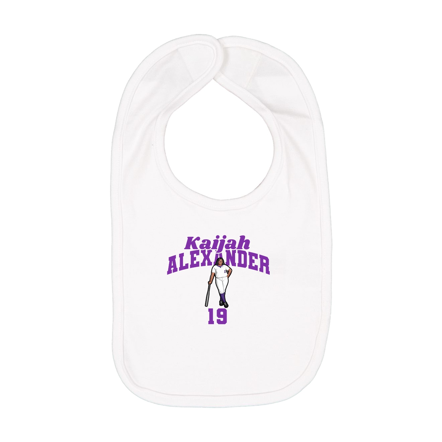 Infant Bib — Signature Arch in White