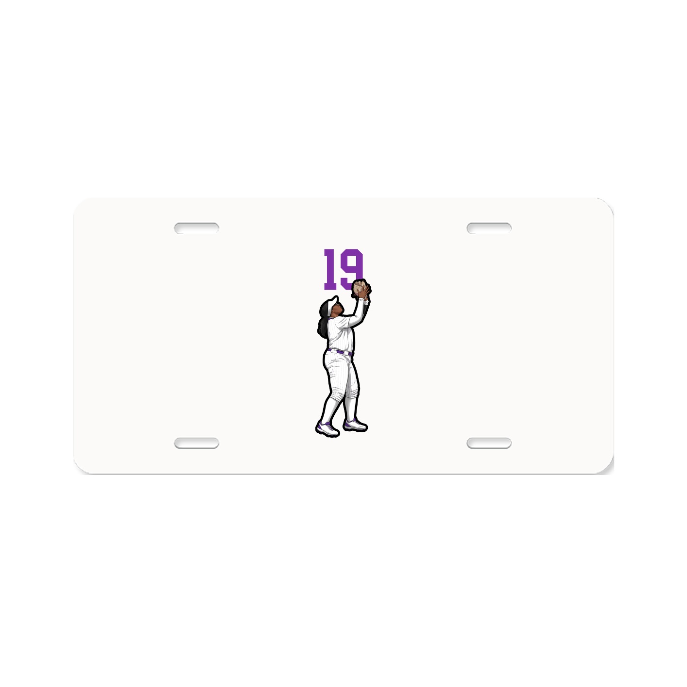 License Plate — Number Top in Classic