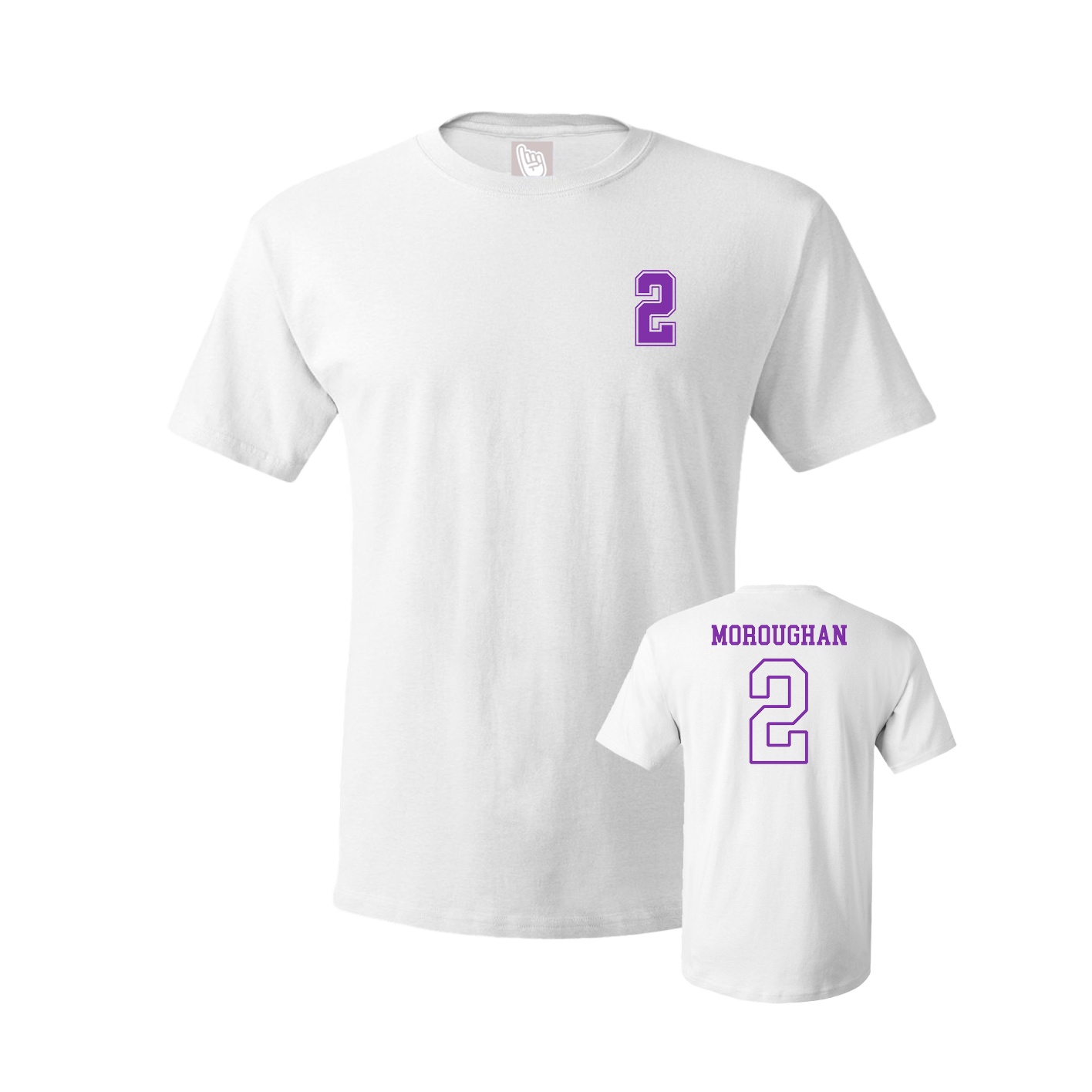 Youth Tee — Chest Back in White