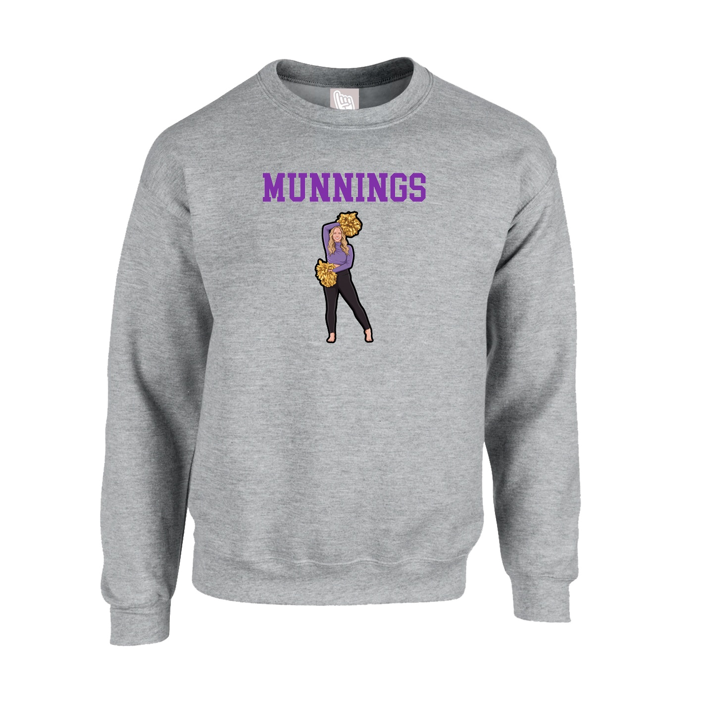 Fleece Crew — Shirsey in Grey
