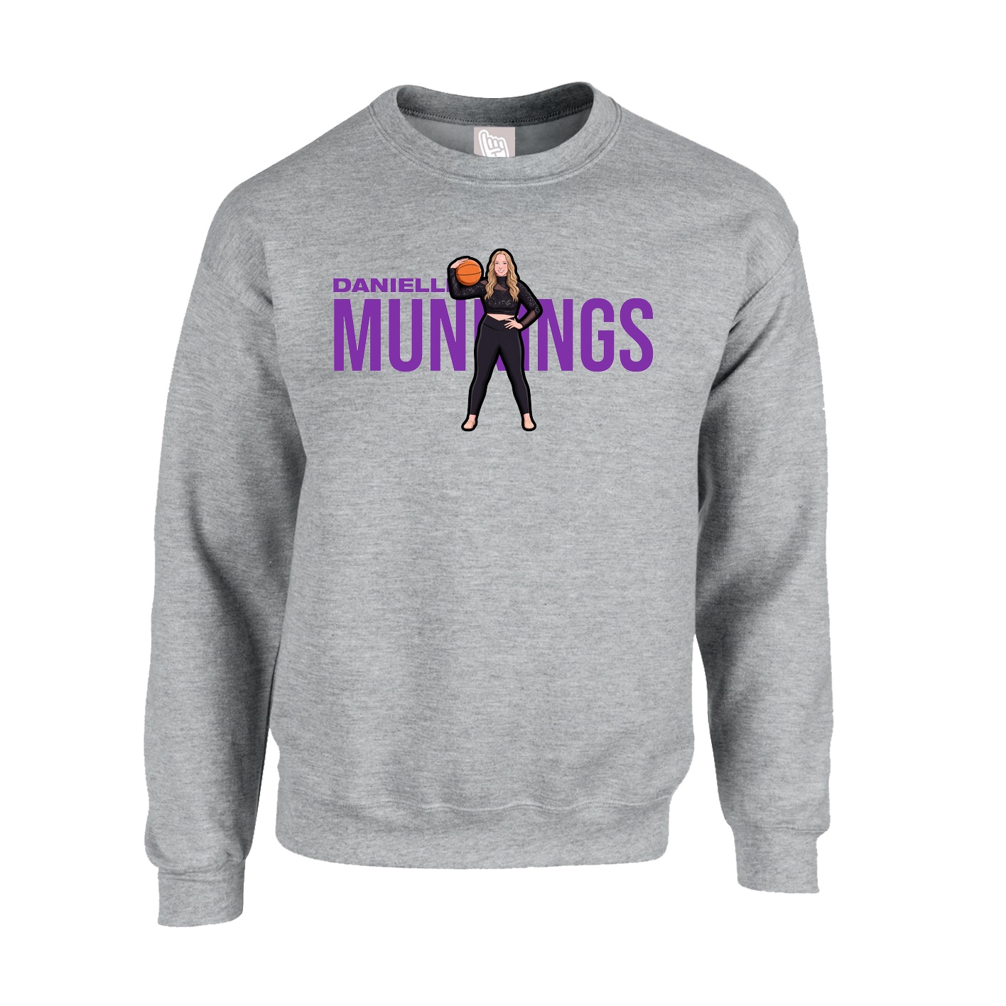 Fleece Crew — Player Name in Grey