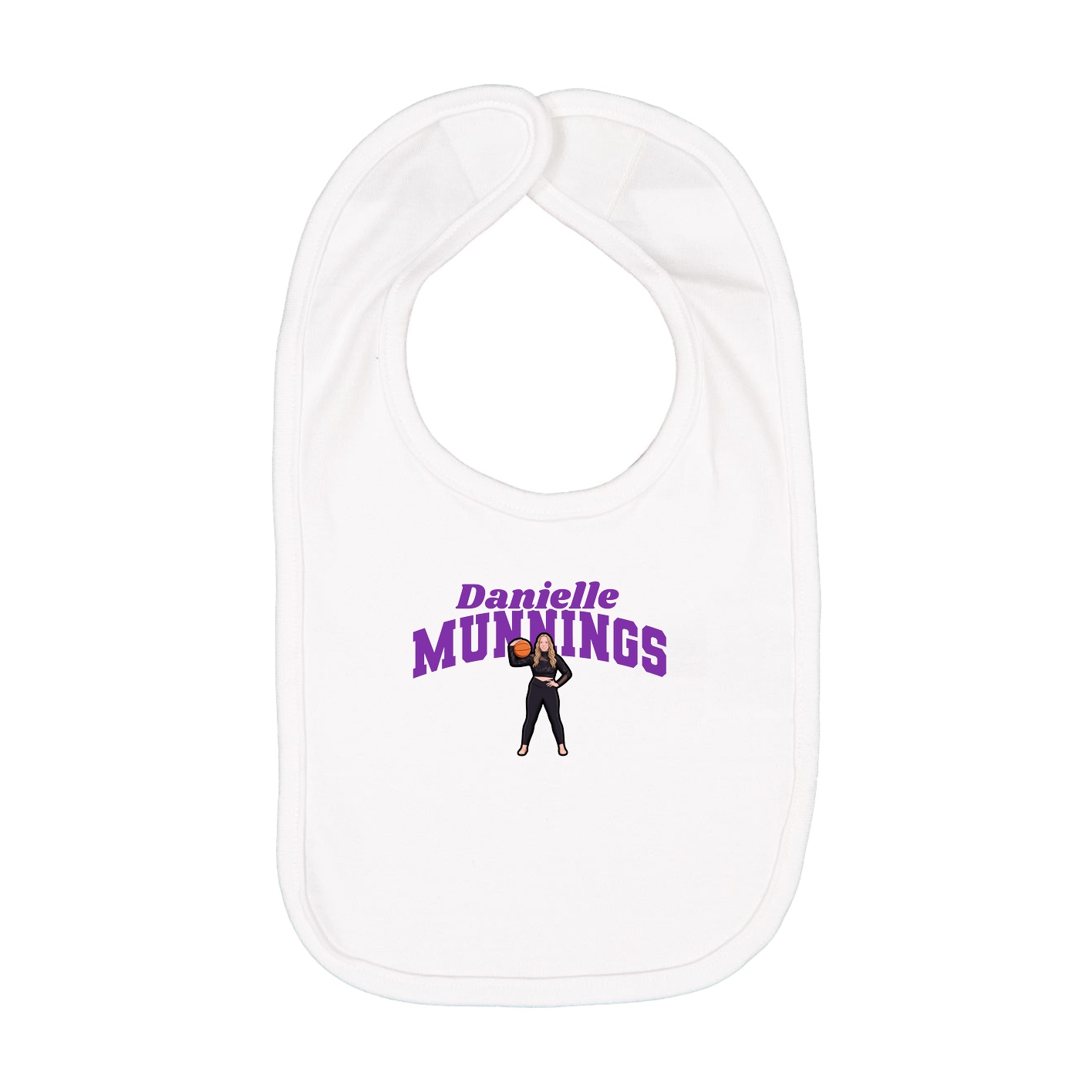 Infant Bib — Signature Arch in White