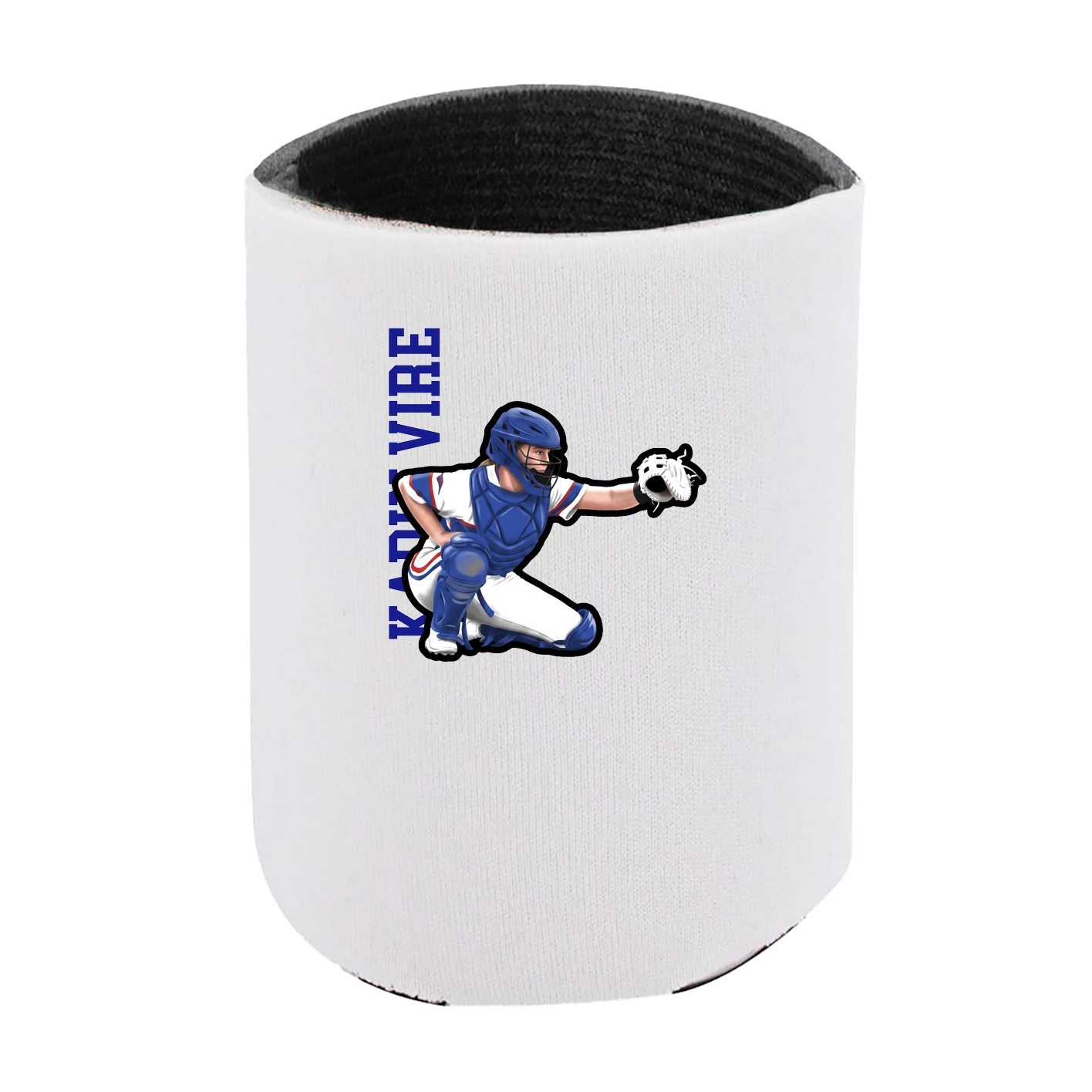 Can Holder — Name Vertical in White