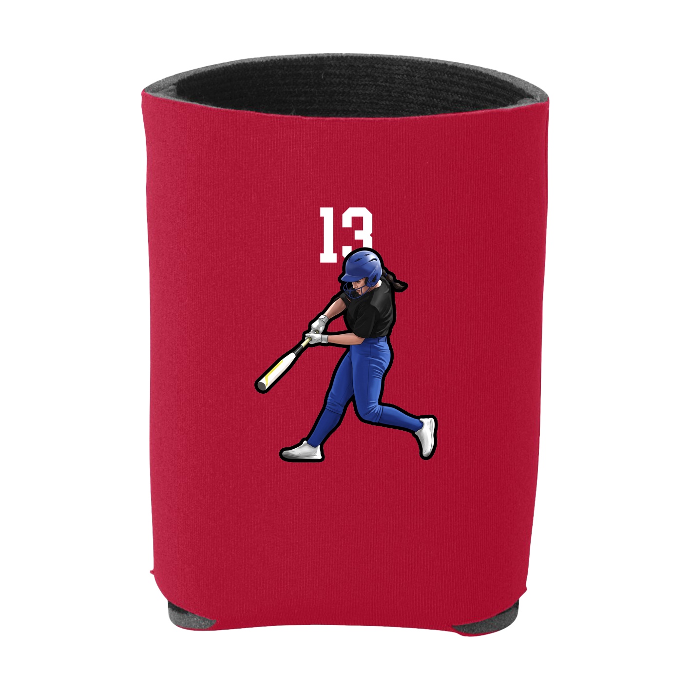 Can Holder — Number Top in Red