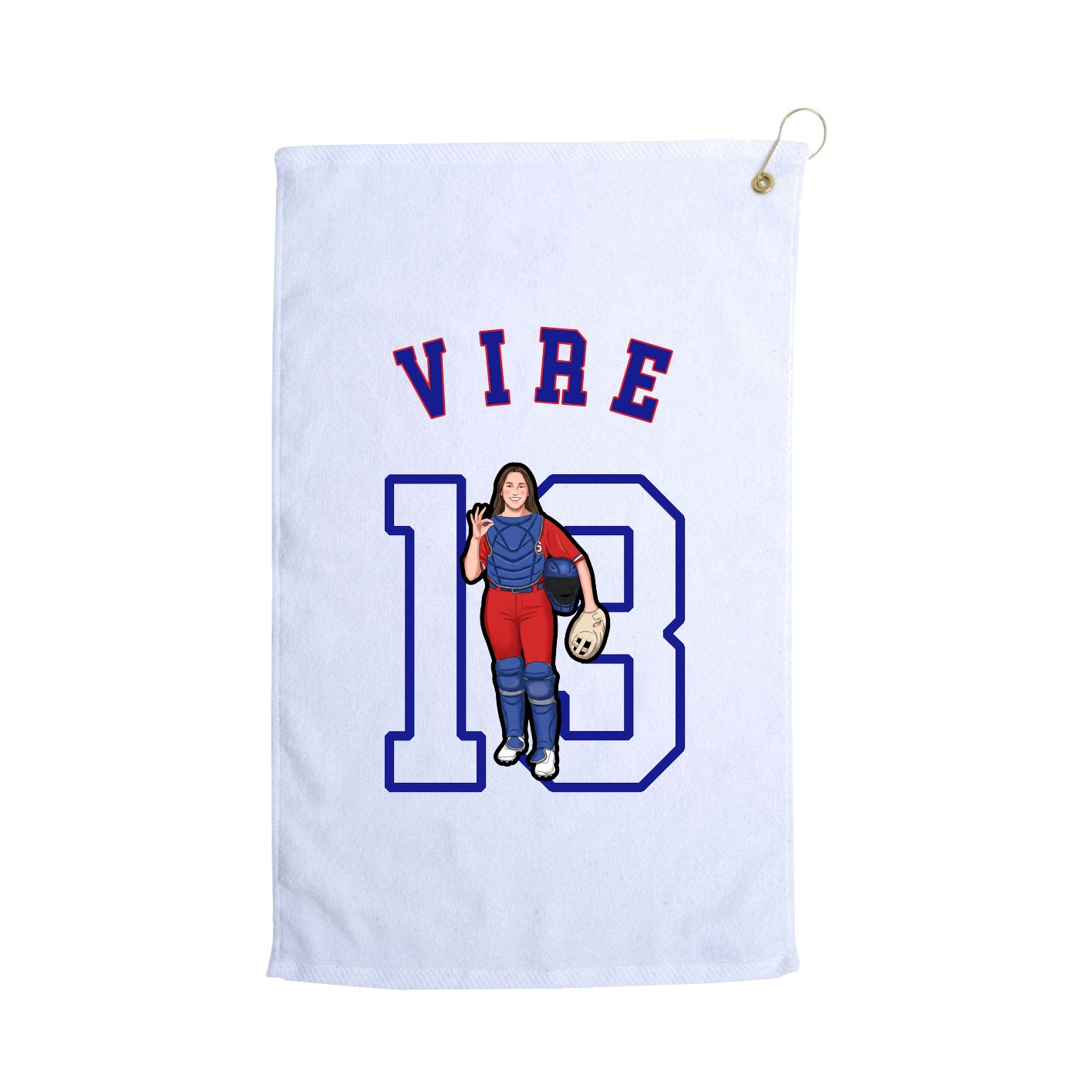 Golf Towel — Shirsey Arch in White