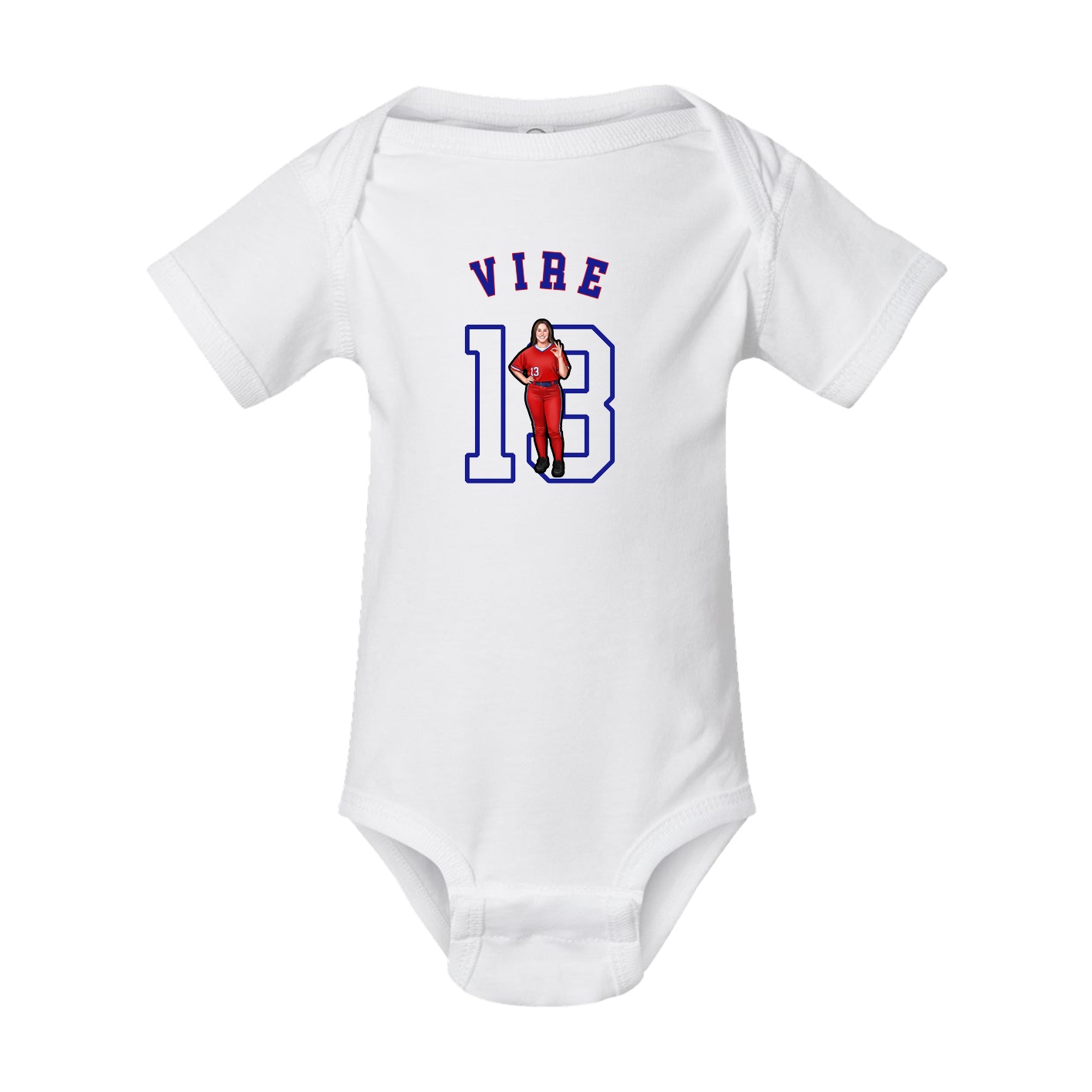 Baby Onesie — Shirsey Arch in White