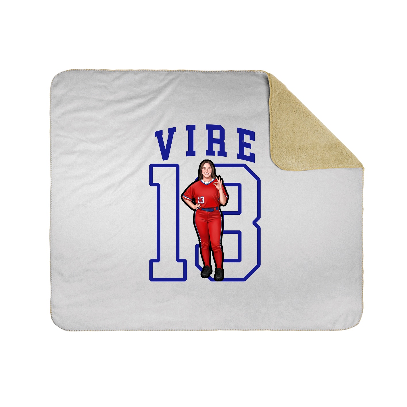 Throw Blanket — Shirsey in White