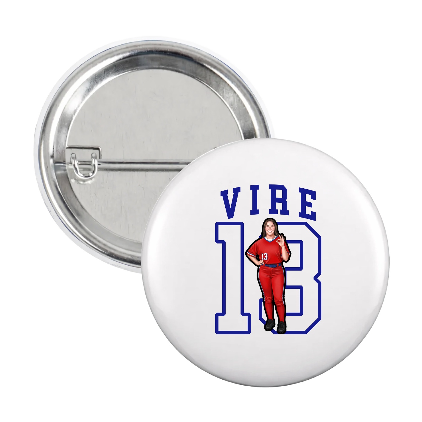 Game Day Button — Shirsey in White