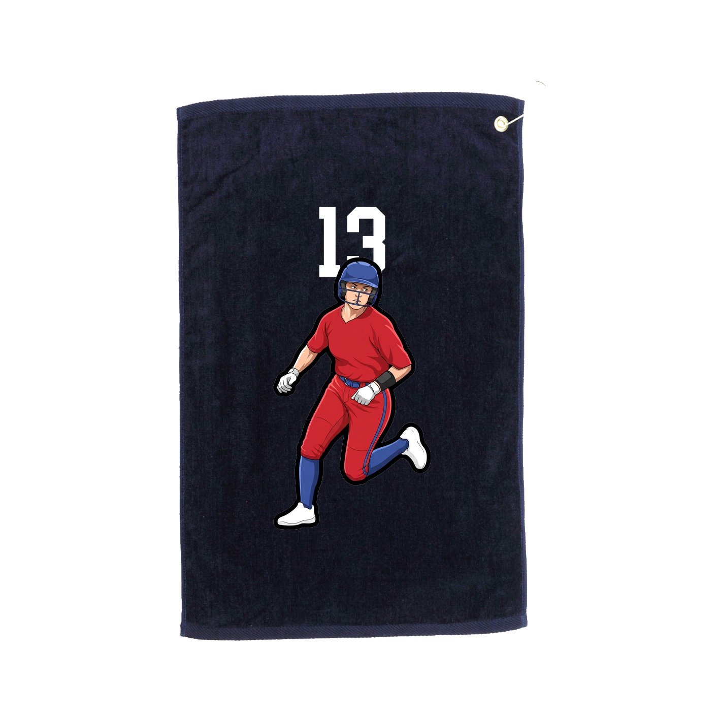 Golf Towel — Number Top in Navy