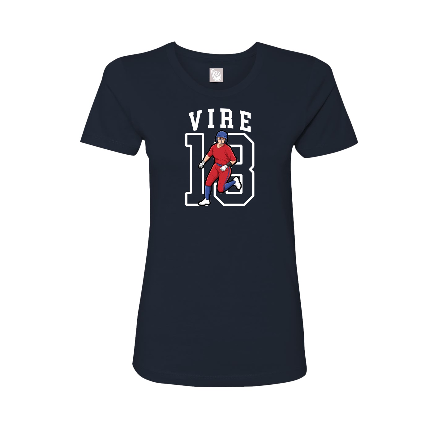 Fitted Women's Tee — Shirsey in Navy