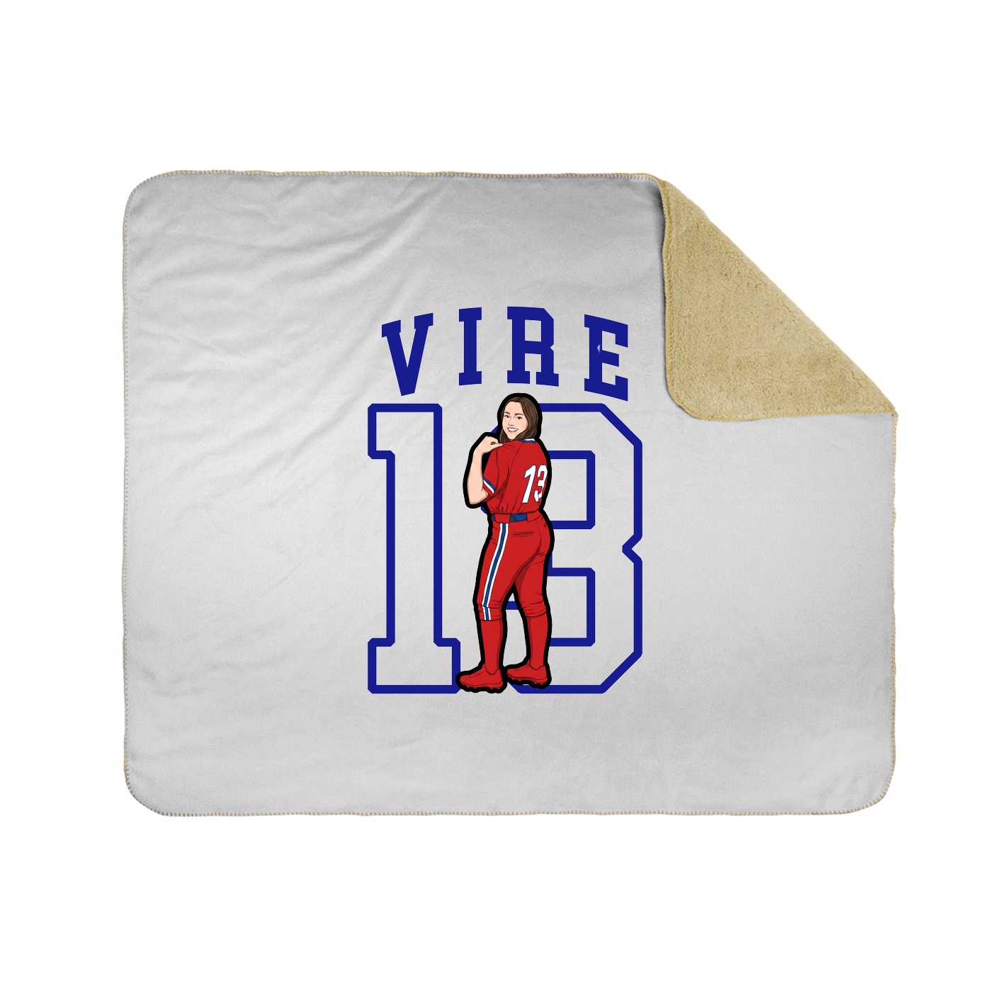 Throw Blanket — Shirsey in White
