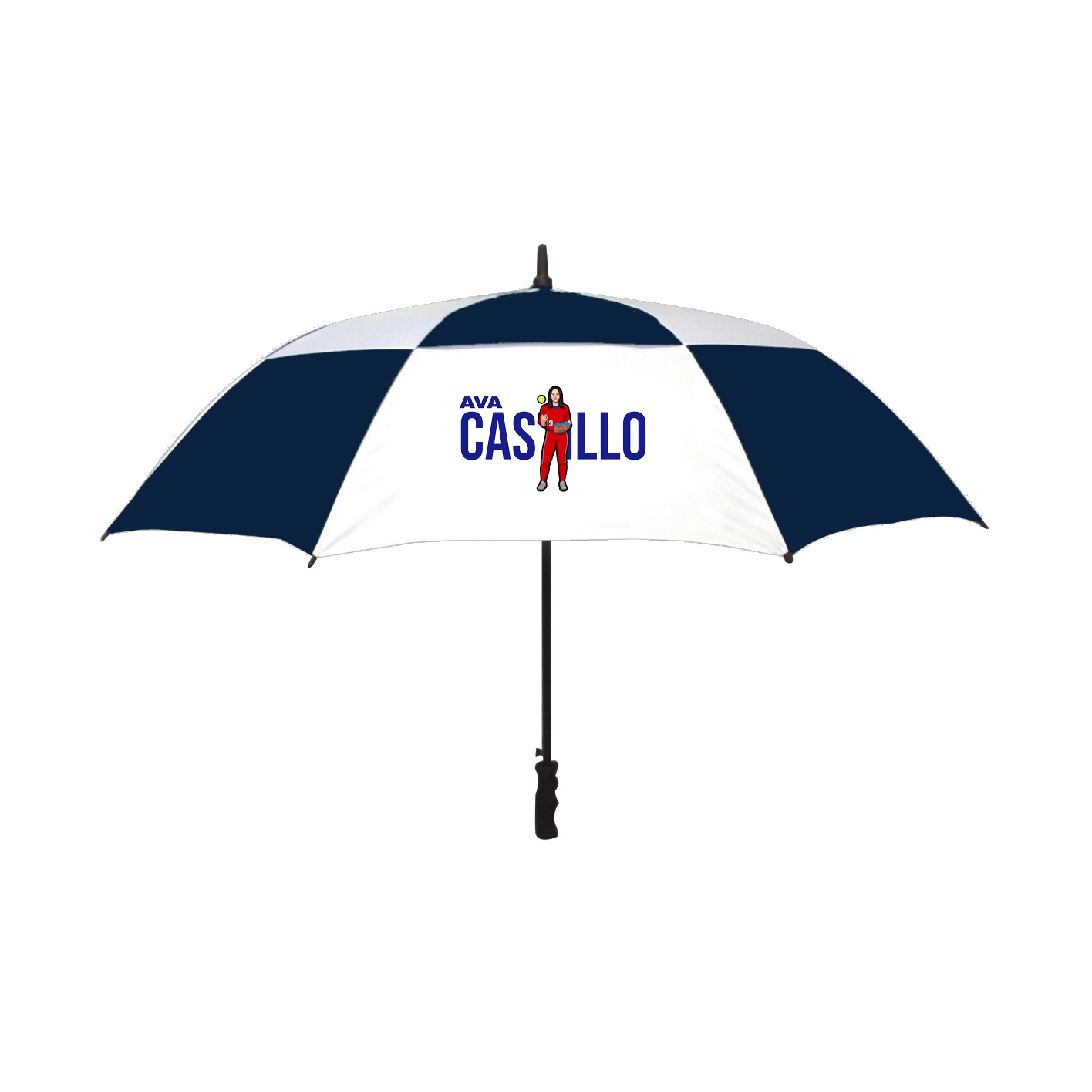 Golf Umbrella — Player Name in Navy