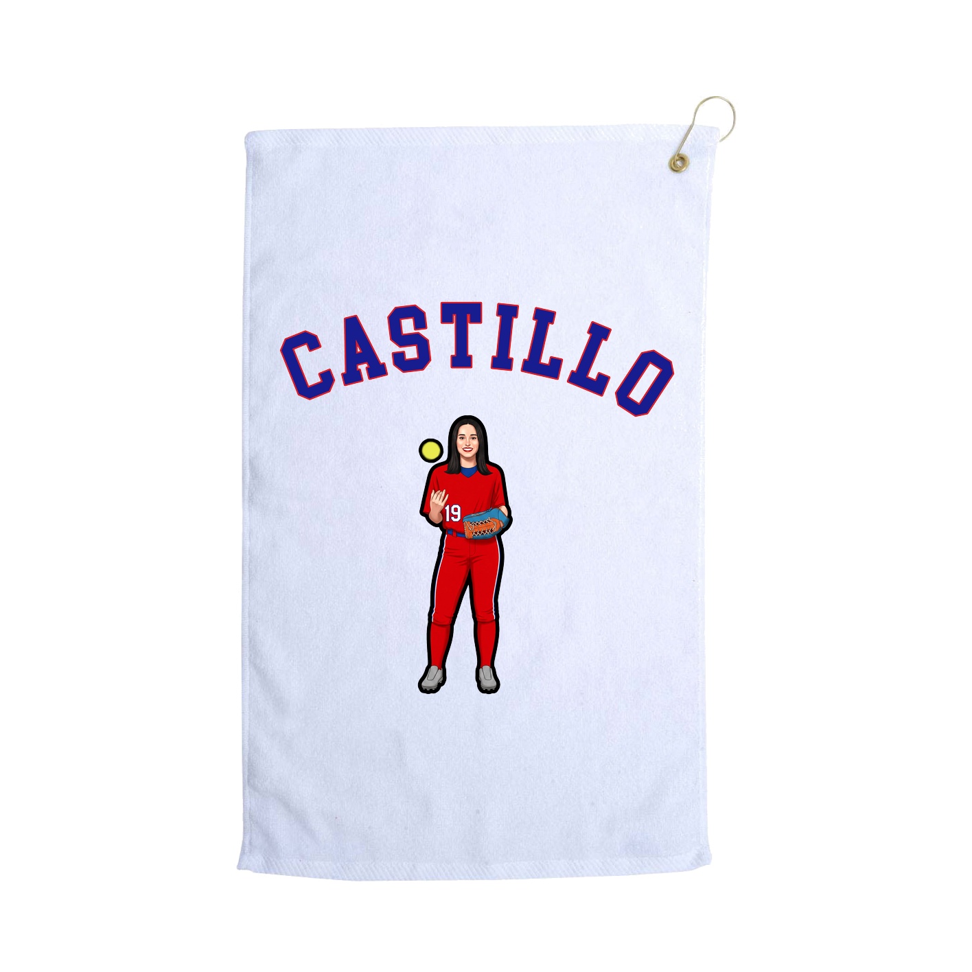 Golf Towel — Shirsey Arch in White