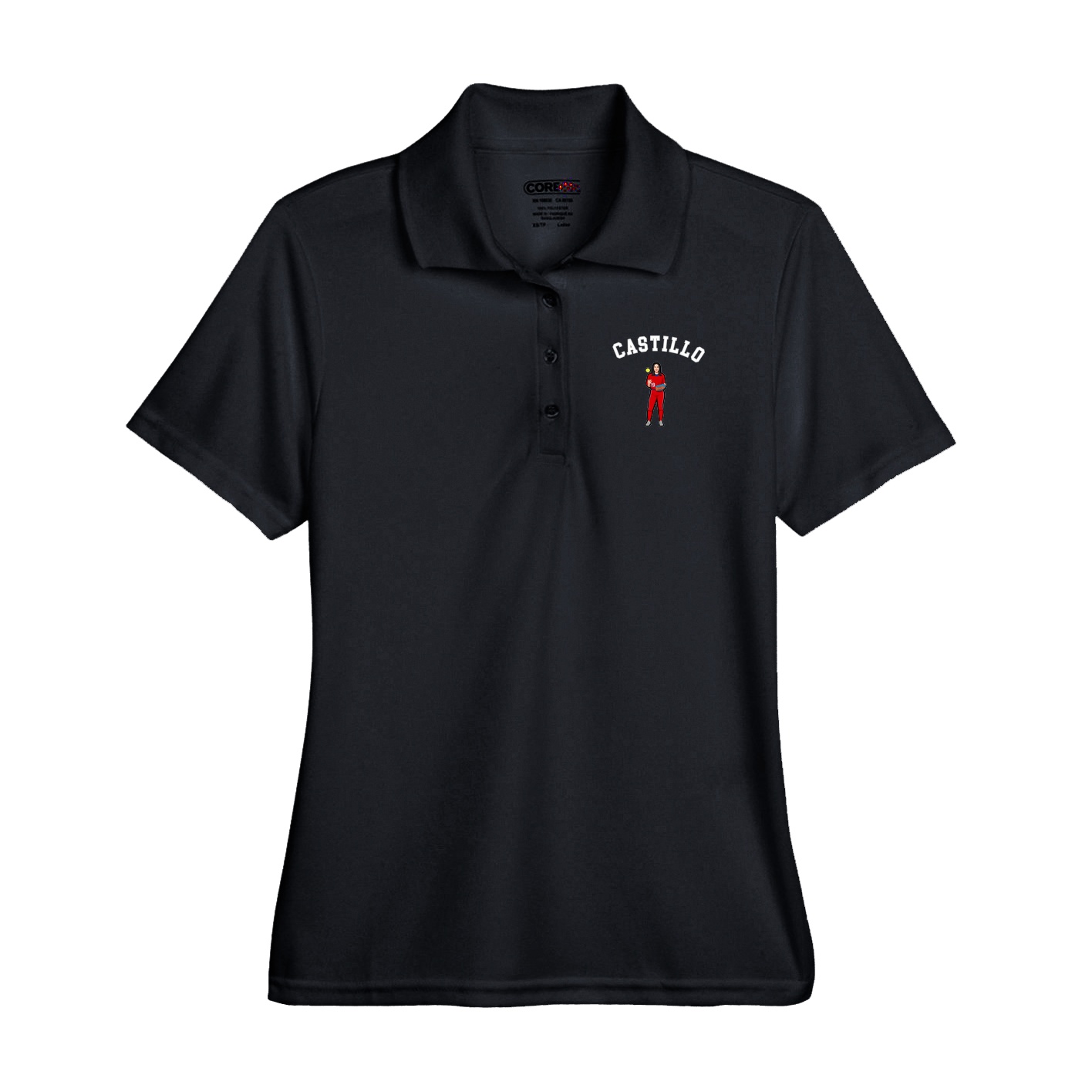Performance Polo — Shirsey Arch in Black