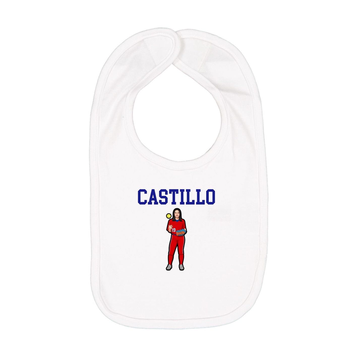 Infant Bib — Shirsey in White