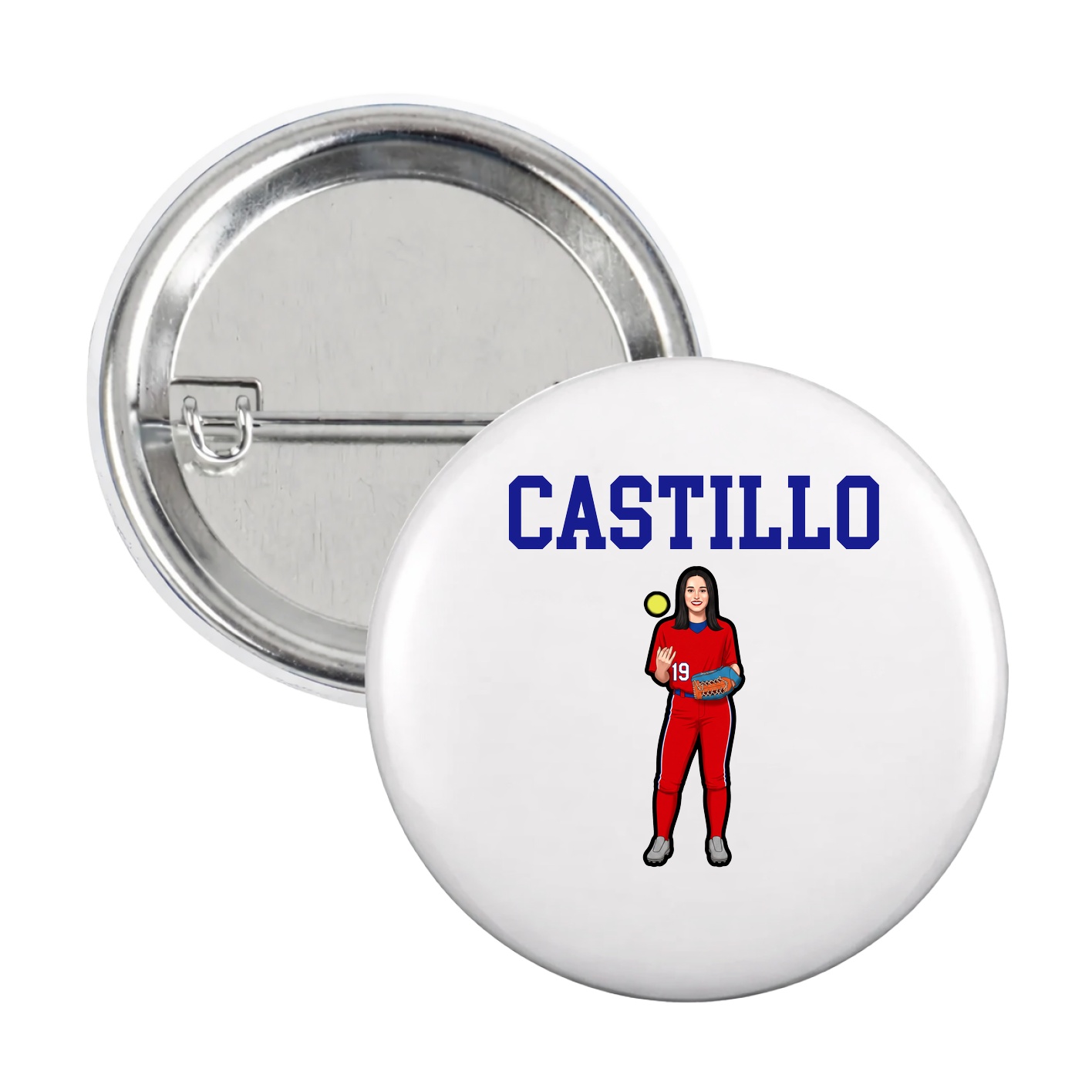 Game Day Button — Shirsey in White