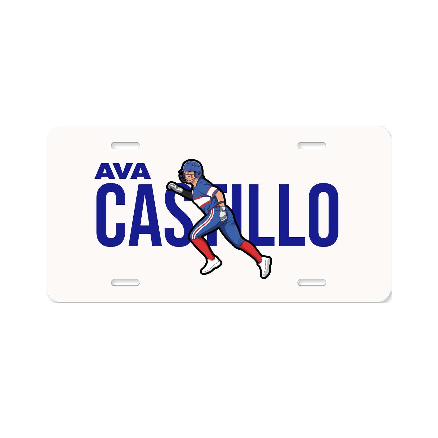 License Plate — Player Name in Classic