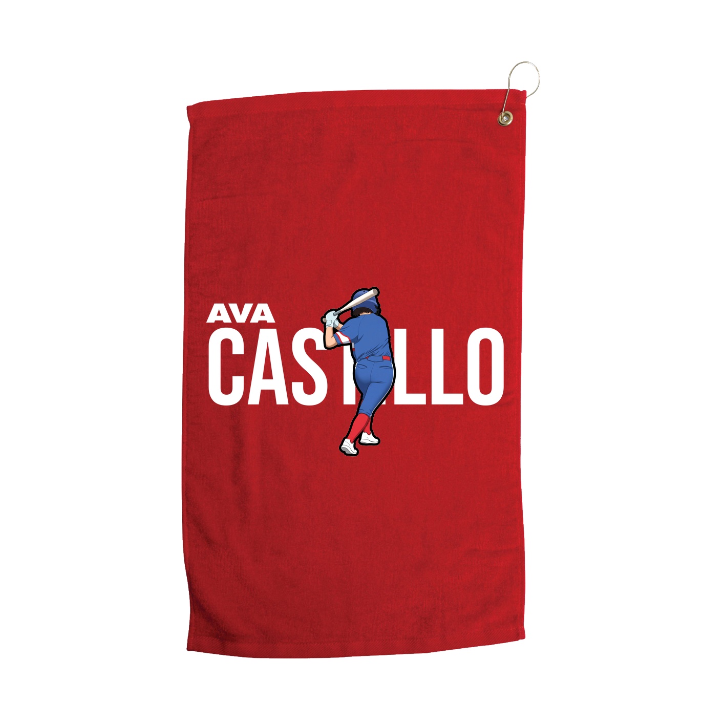Golf Towel — Player Name in Red