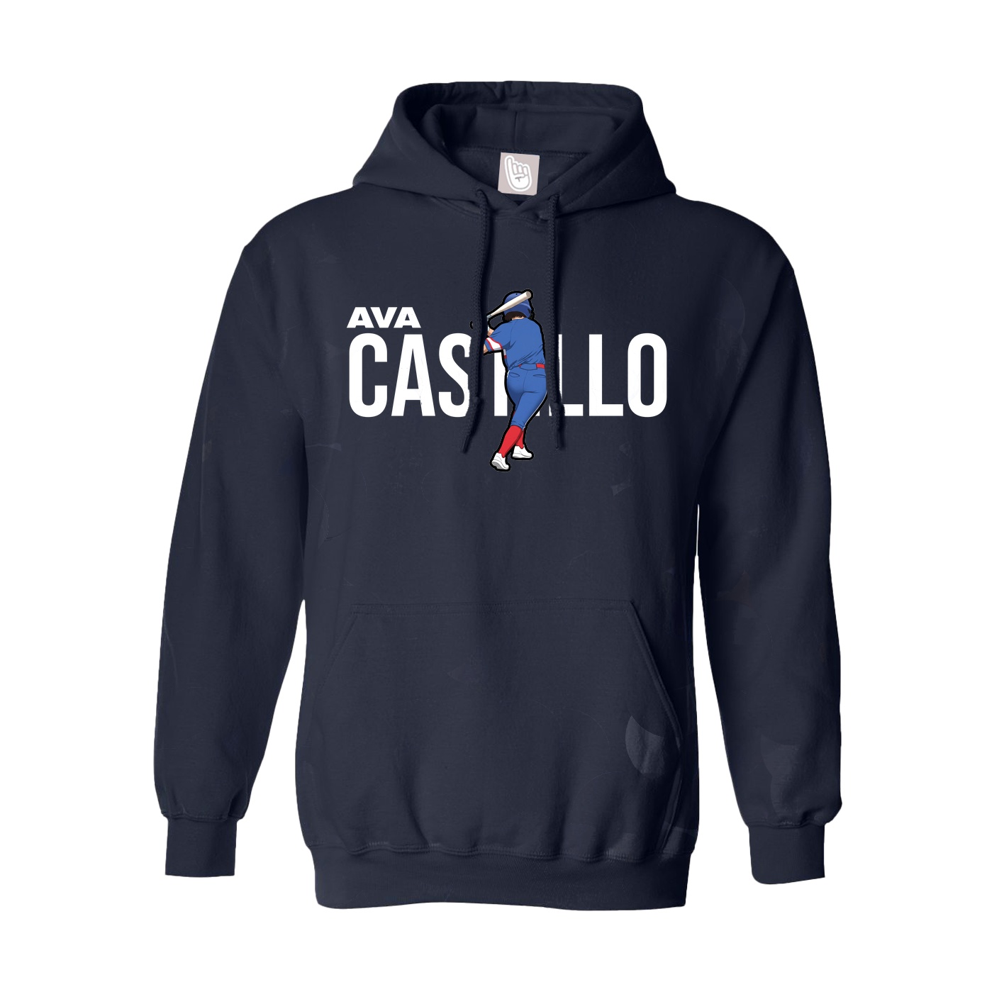 Hoodie — Player Name in Navy